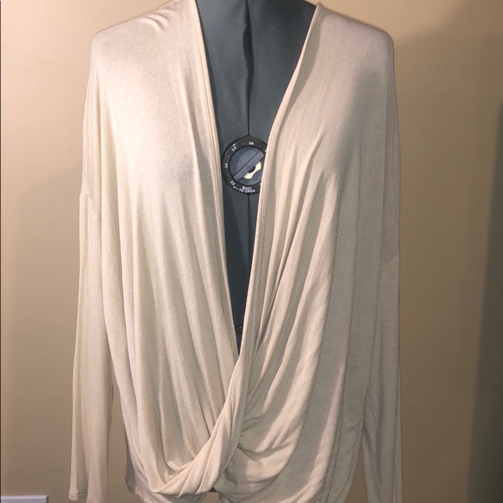 Wrap knit top